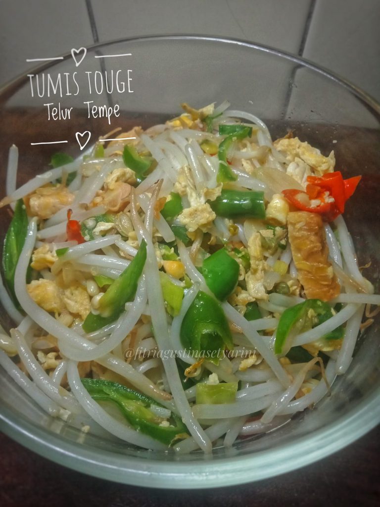 Tumis Touge Telur Tempe by Fitri Agustina Setyarini