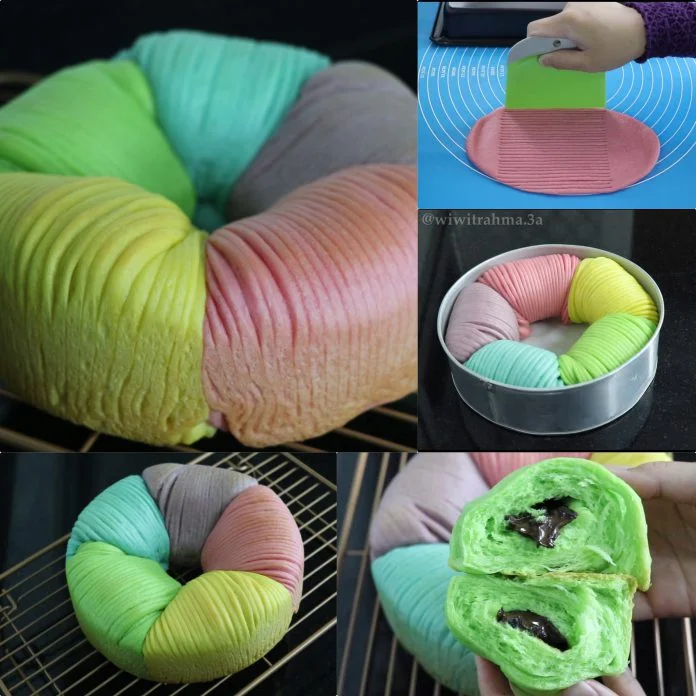 Roti yang lagi viral saya coba bikin berwarna