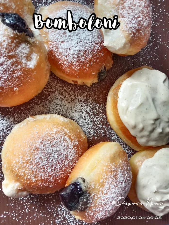 cara membuat roti yang santai Bomboloni Metode Autolysis by Neni Suheni 1