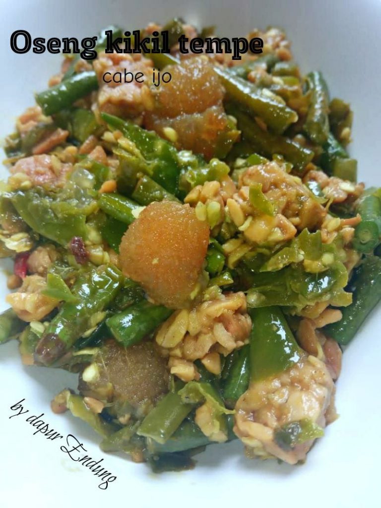 how to cook Oseng kikil tempe cabe ijo by Dapurnya Anggie