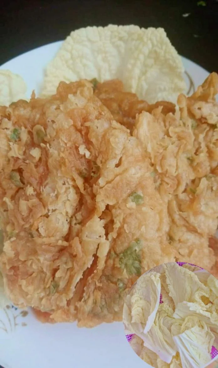 lauk anak simple Sawi putih krispy by Nanda Sukesi