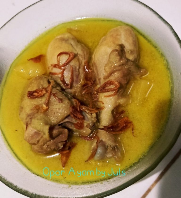 lunch simple mudah enak banget OPOR AYAM by Julie Darwis