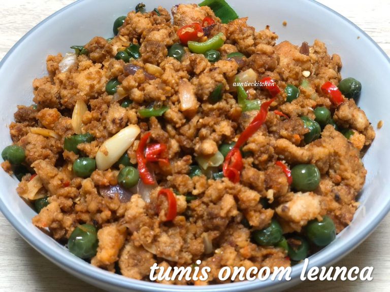 masakan Nusantara Tumis oncom leunca ala auntieckitchen