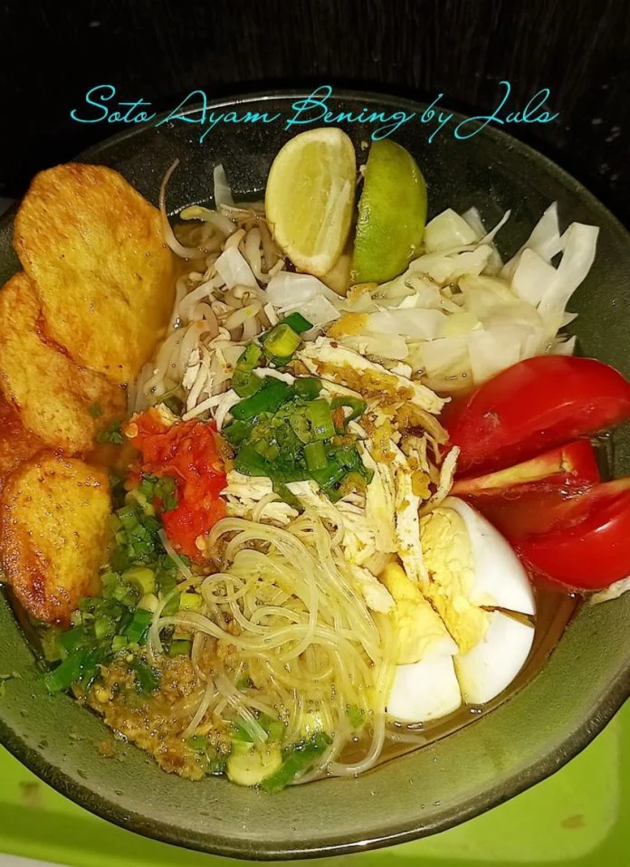 menu makan siang hari ini SOTO AYAM BENING by Julie Darwis menu makan siang hari ini SOTO AYAM BENING by Julie Darwis