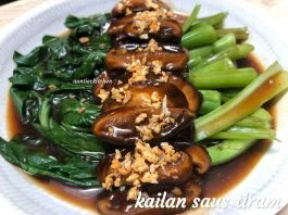 menu restoran Kailan saus tiram by Auntiec Auntiec