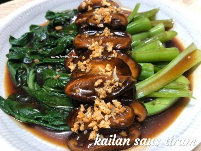 menu restoran Kailan saus tiram by Auntiec Auntiec