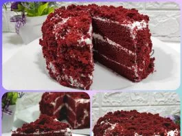 resep membuat kue red velvet kukus by Melinda