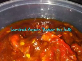 sambal ayam bakar by Julie Darwis