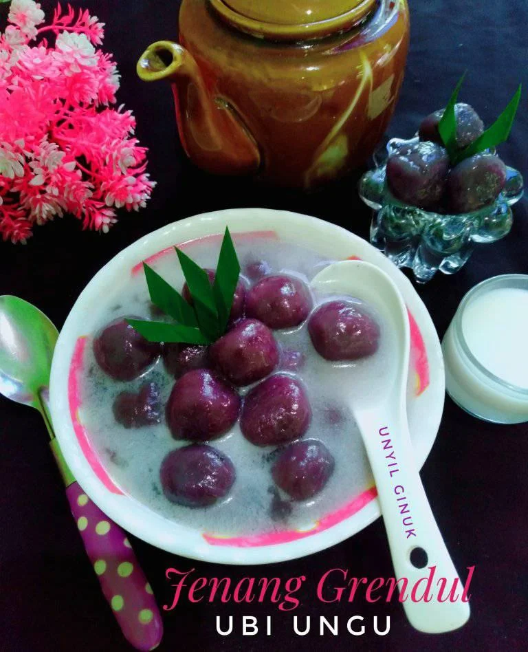 takjil buat buka puasa Jenang Grendul Ubi Ungu by Annansya Aina 2