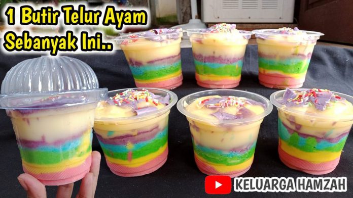 Bolu Pelangi Cup Dessert by Prisilia Hamzah