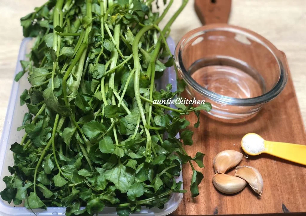 Edisi masakan harian Tumis Selada Air by AuntieC AuntieC bahan