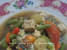 Rasa khas seger nikmat Asem- asem buncis by Yuni Fatmawati