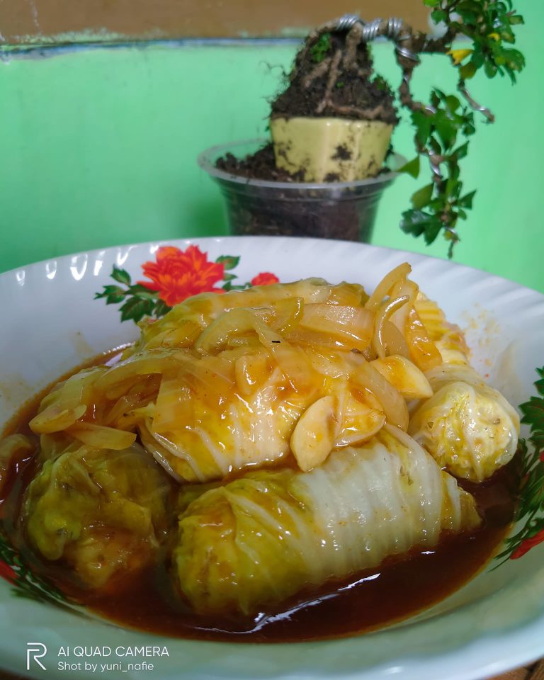 olahan Sawi isi ayam by Yuni Nafie