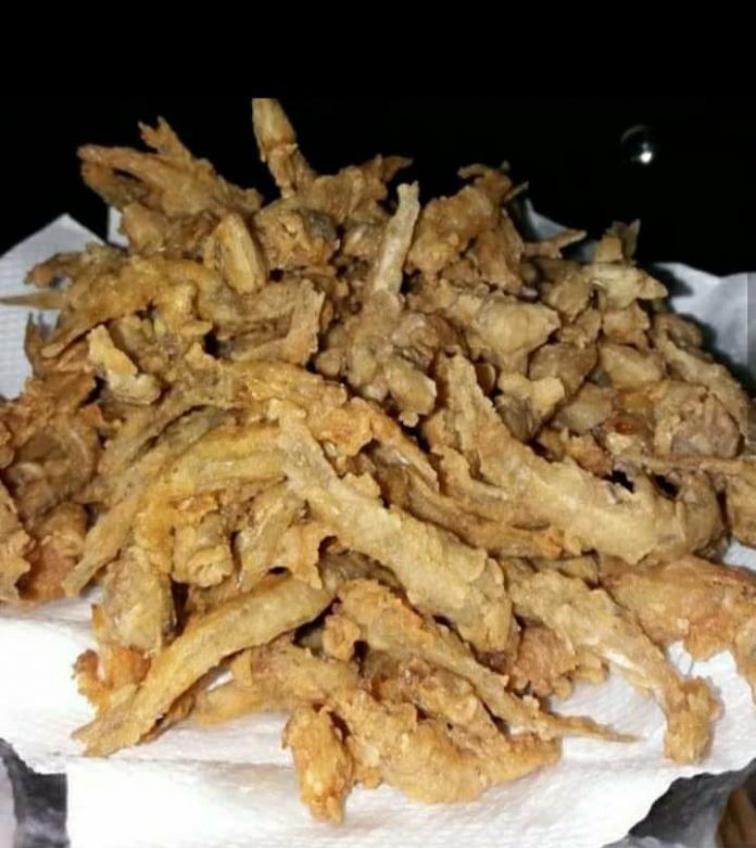 lauk atau cemilan TERI GORENG TEPUNG by Mia Agus