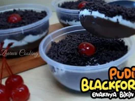 bikin ketagihan PUDING BLACKFOREST by Riska Imoet