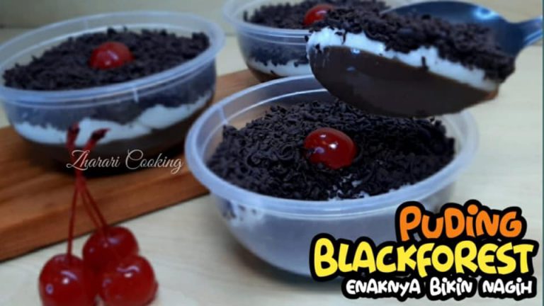 bikin ketagihan PUDING BLACKFOREST by Riska Imoet