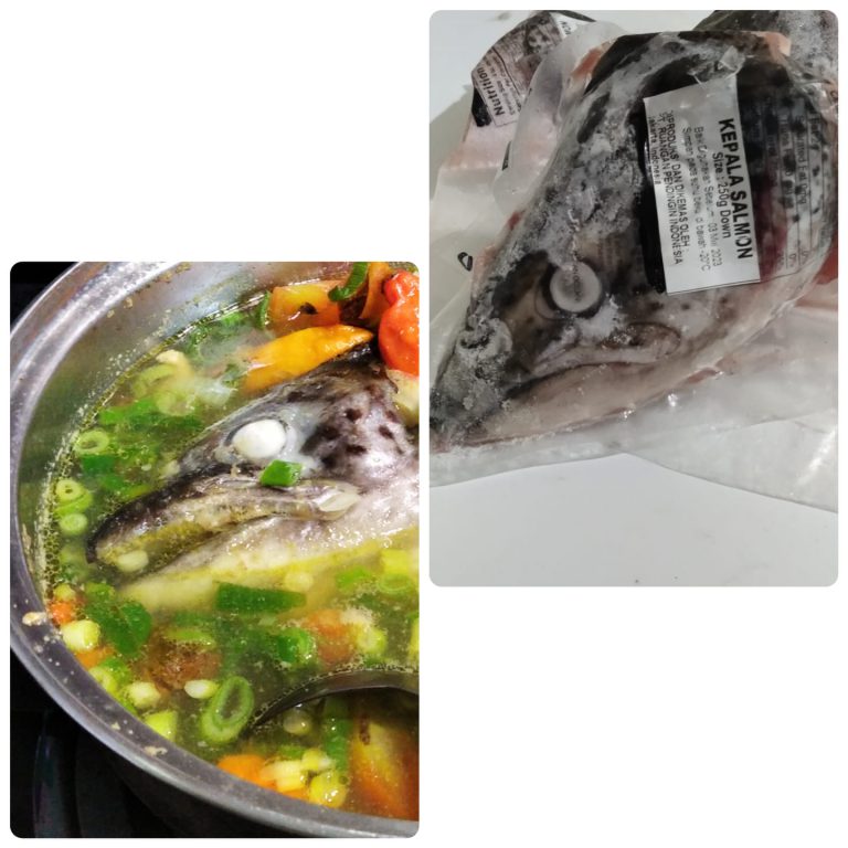 Sup kepala ikan salmon by Sri Hartati