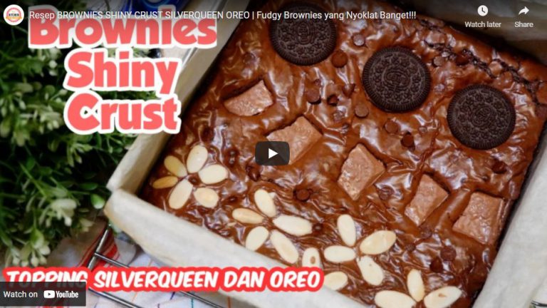 BROWNIES SHINY CRUST by Mustika Eka Putri