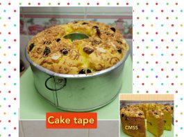 CAKE TAPE topping keju almond dan kismis by MartyPur Cmss