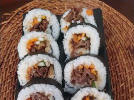 Sushi beef teriyaki ala Nita Andriani
