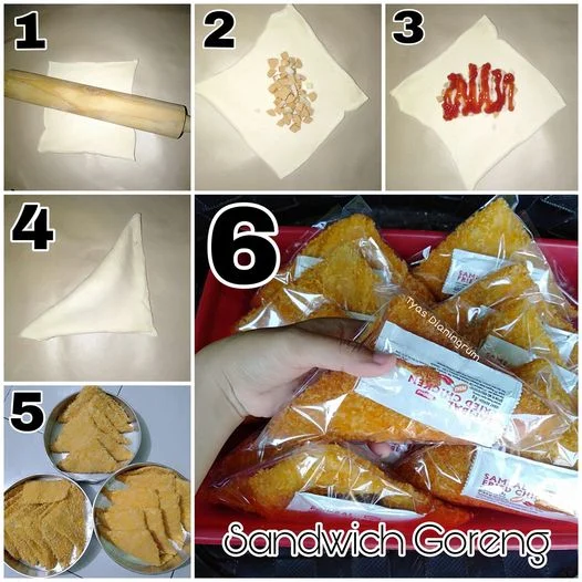 menu dagangan SANDWICH GORENG ala Tyas Dianingrum