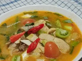 Menu hari ini AYAM ASAM PEDAS by Marty Purwanto