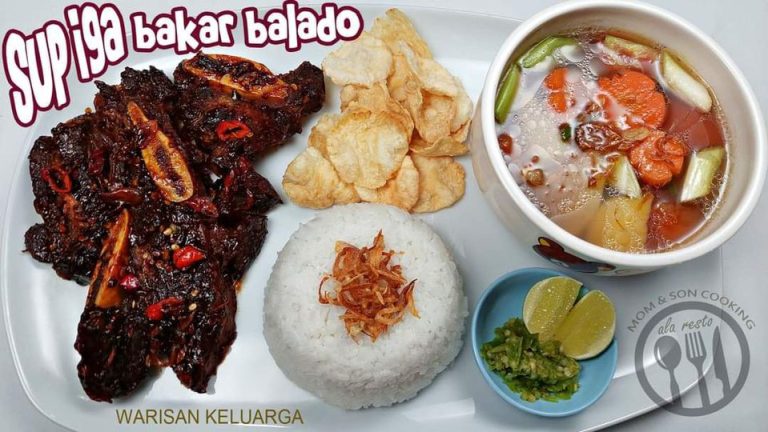 resep warisan keluarga sop iga bakar balado by Momandson Pudding