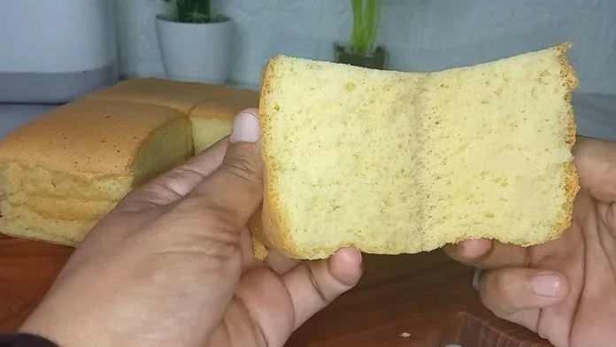 Bolu terlembut tanpa pengembang / castella cake by Fatiha