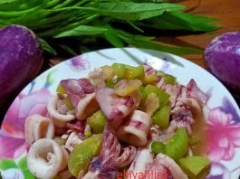 masakan hari ini Tumis cumi segar by Elliyah Lim