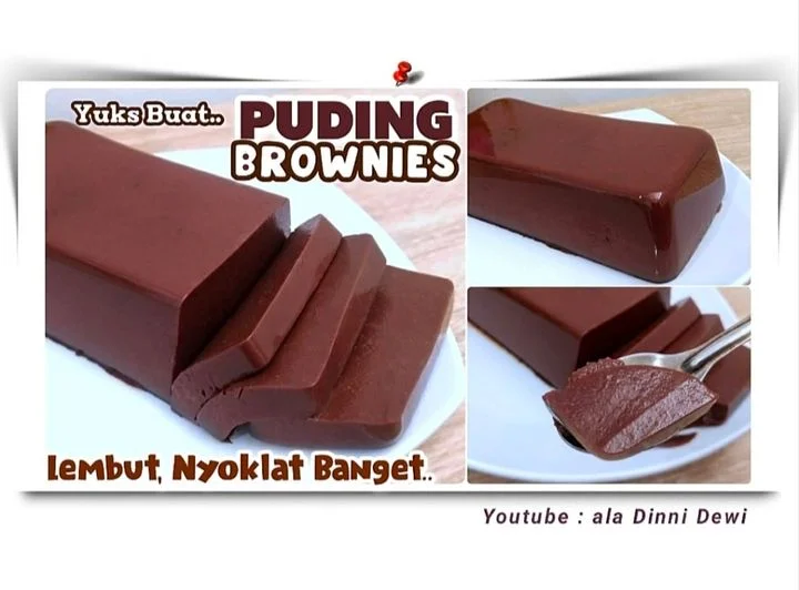 Puding Brownies Roti Tawar by Dinni Dewi