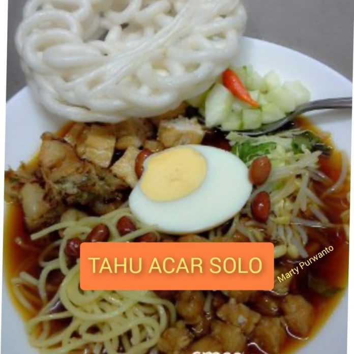 TAHU ACAR SOLO by Marty Purwanto TAHU ACAR SOLO by Marty Purwanto