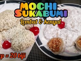 Kue Mochi dari Sukabumi yang sangat lembut dan kenyal