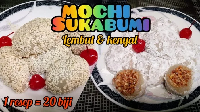 Kue Mochi dari Sukabumi yang sangat lembut dan kenyal