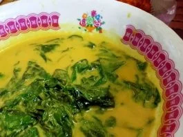 Menu Hari Ini Gulai daun ubi / daun singkong by Elliyah Lim
