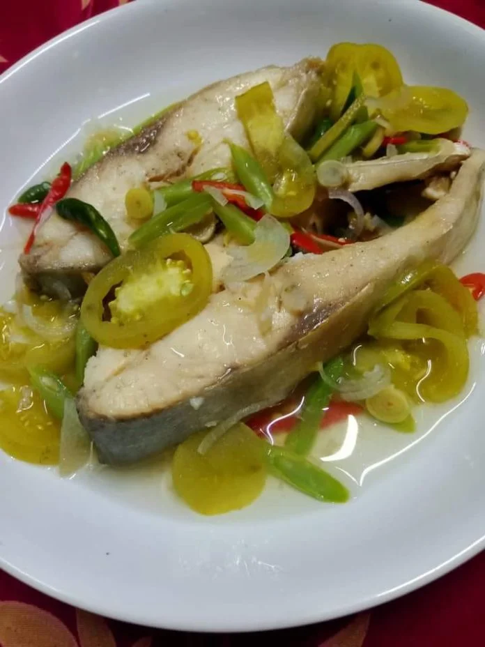 menu hari ini, Steam ikan GT segar by Elliyah Lim
