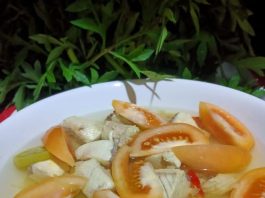 menu hari ini, Sup fillet ikan kerapu segar