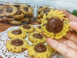 COOKIES YANG LAGI VIRAL DI LEBARAN KALI INI Nutella cookies tart by Fatiha