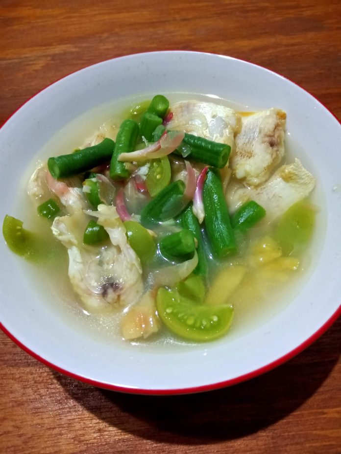 menu untuk sahur Asem - asem ikan kakap putih segar by Elliyah Lim