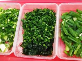 menyimpan daun bawang dan seledri agar awet by Yulia Dwi S