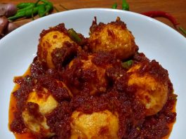 Sambel goreng telur asam manis pedas
