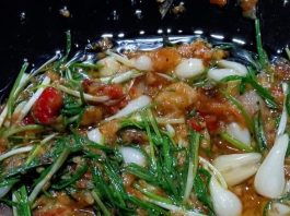Sambel terasi Bawang lekio (bawang Batak)