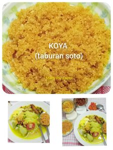 koya soto (taburan soto ayam) by Marty Purwanto - kreasi berkukah, menu pelengkap, taburan soto