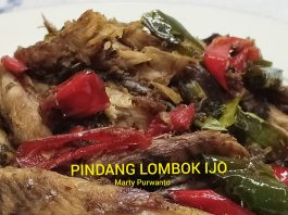 menu hari ini PINDANG LOMBOK IJO