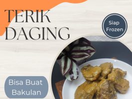 resep TERIK DAGING SIAP FROZEN