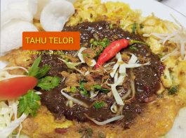 Kudapan khas Surabaya Jawa timur TAHU TELOR