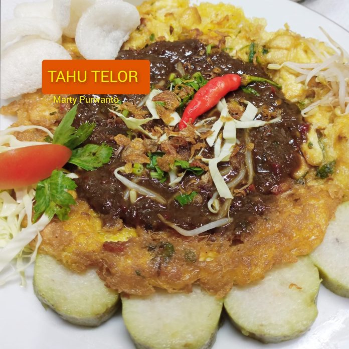 Kudapan khas Surabaya Jawa timur TAHU TELOR