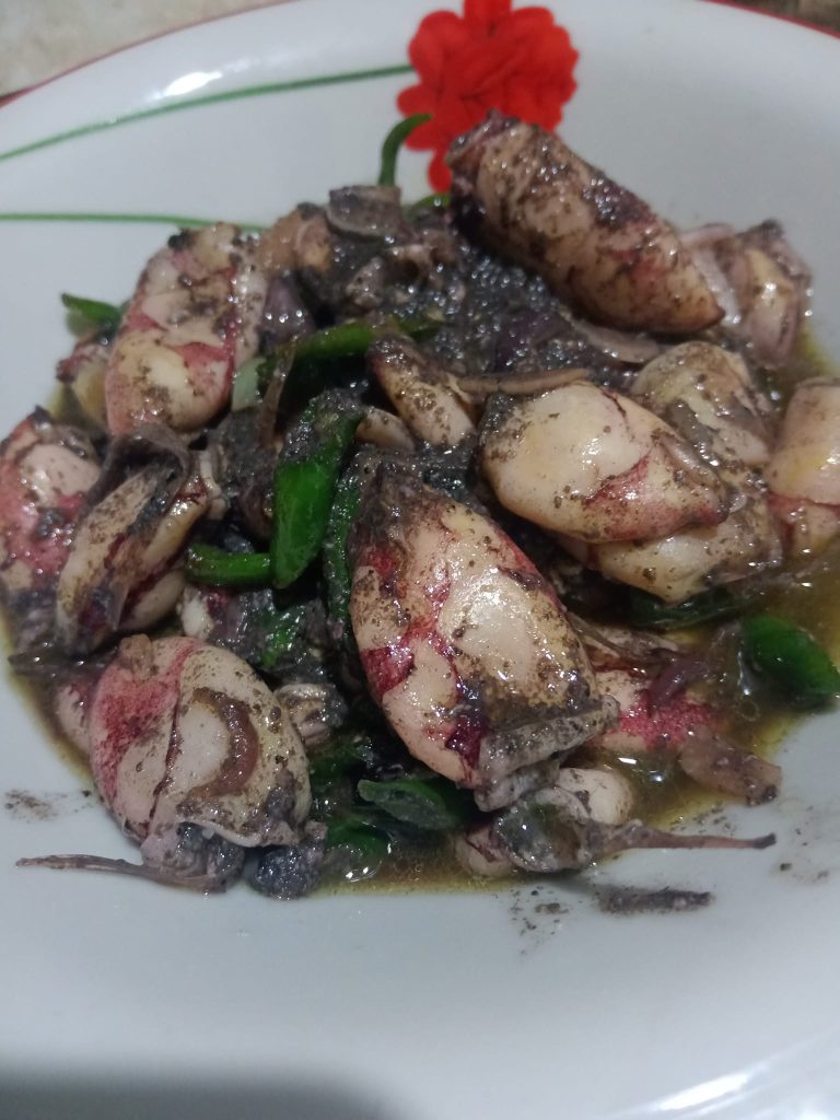 Resep Cumi masak hitam by Elliyah Lim