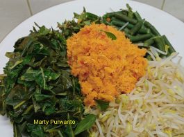 resep URAP DAUN SINGKONG