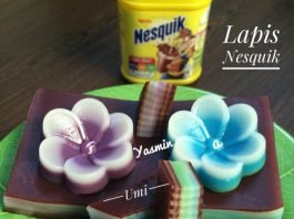 camilan hari ini Lapis Nesquik by Fah Umi Yasmin