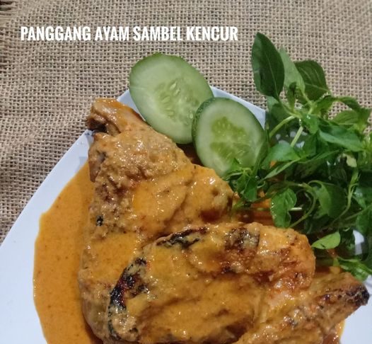menu hari ini PANGGANG AYAM SAMBEL KENCUR
